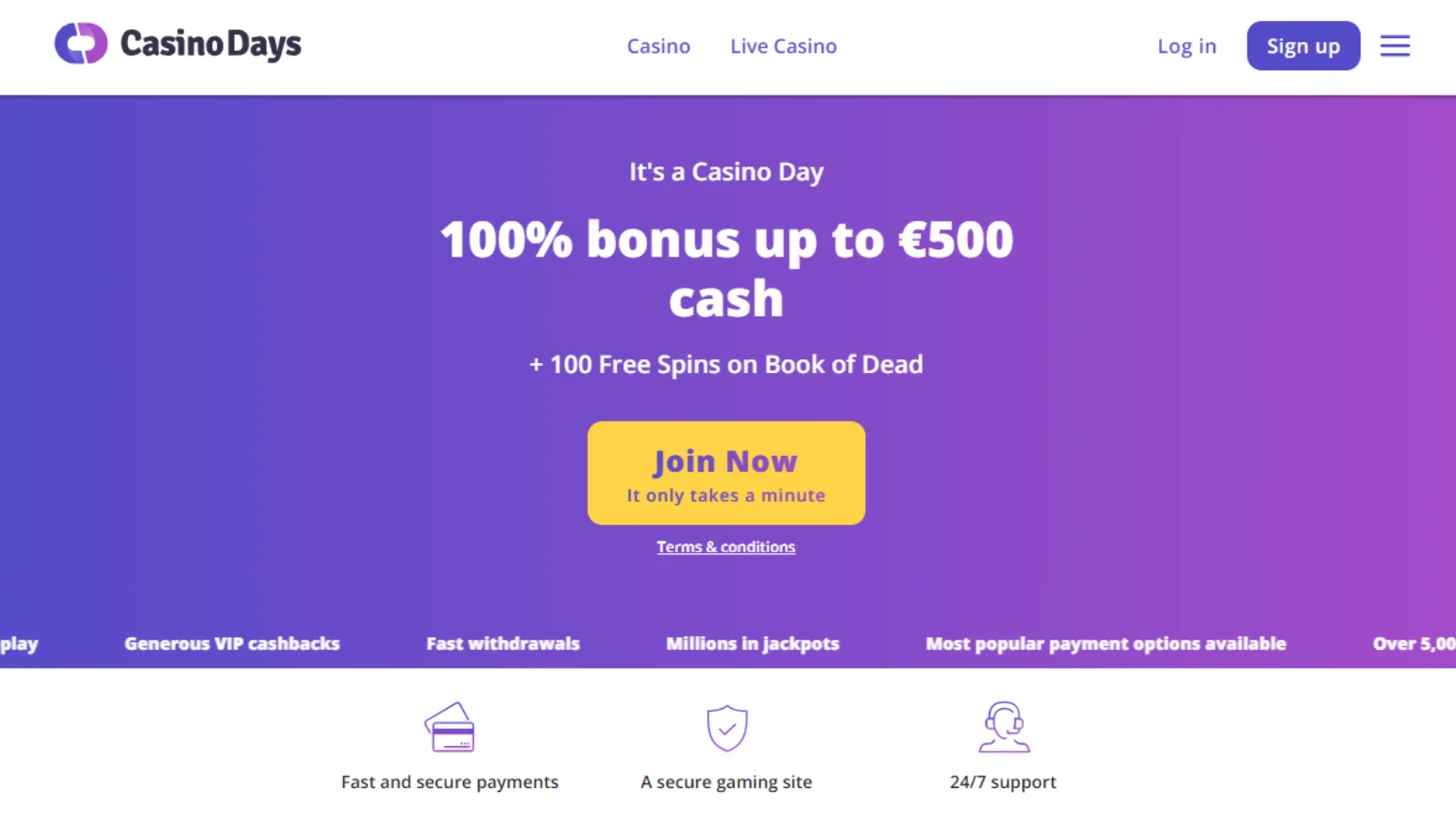 Casinodays Review