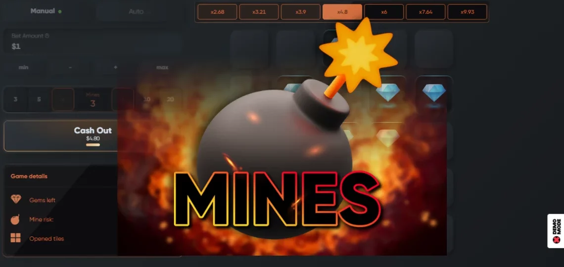 Mines Casino Game (Spribe)