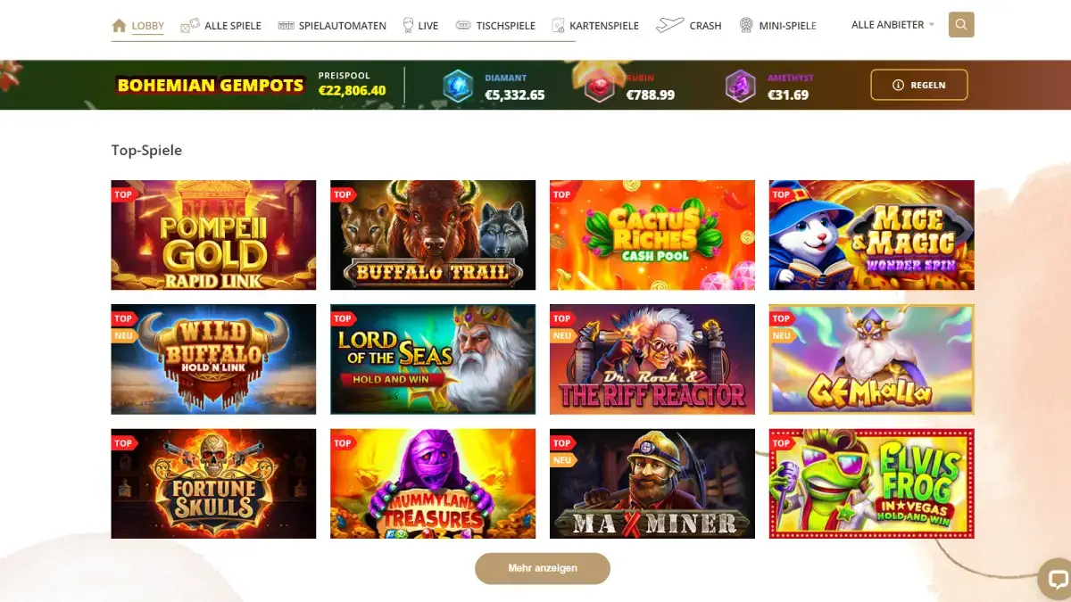 Bohocasino No Deposit Bonus
