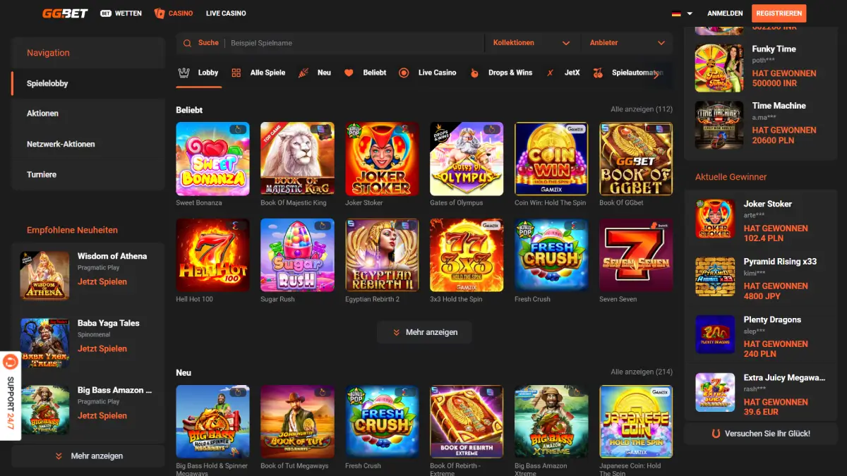 GGBet Casino Bonus Code