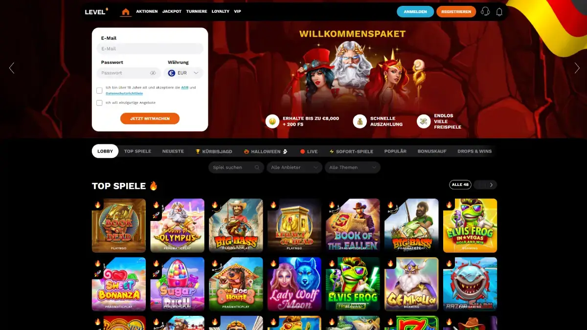Level Up Casino No Deposit Bonus