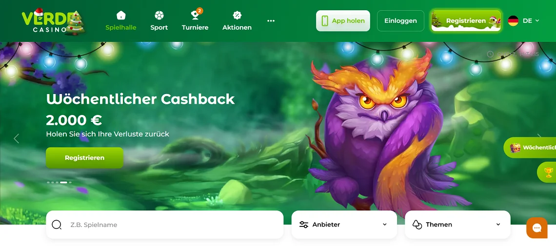 Verde Casino Cashback