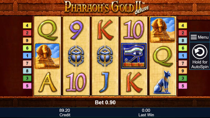 Pharaoh's Gold 2 Deluxe gratis spielen Gameplay