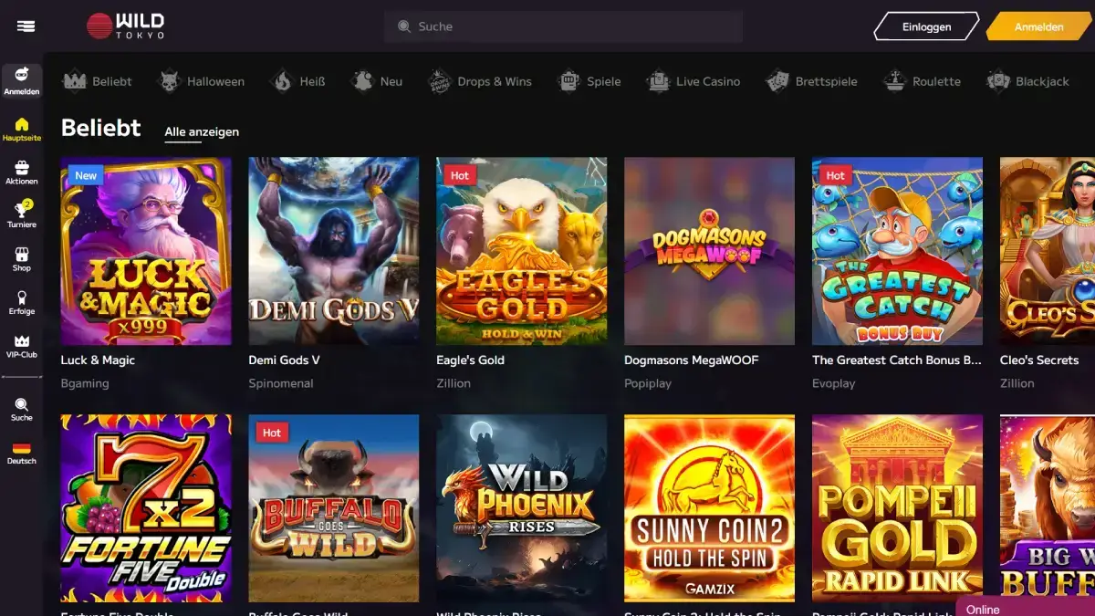 Wild Tokyo Casino No Deposit Bonus