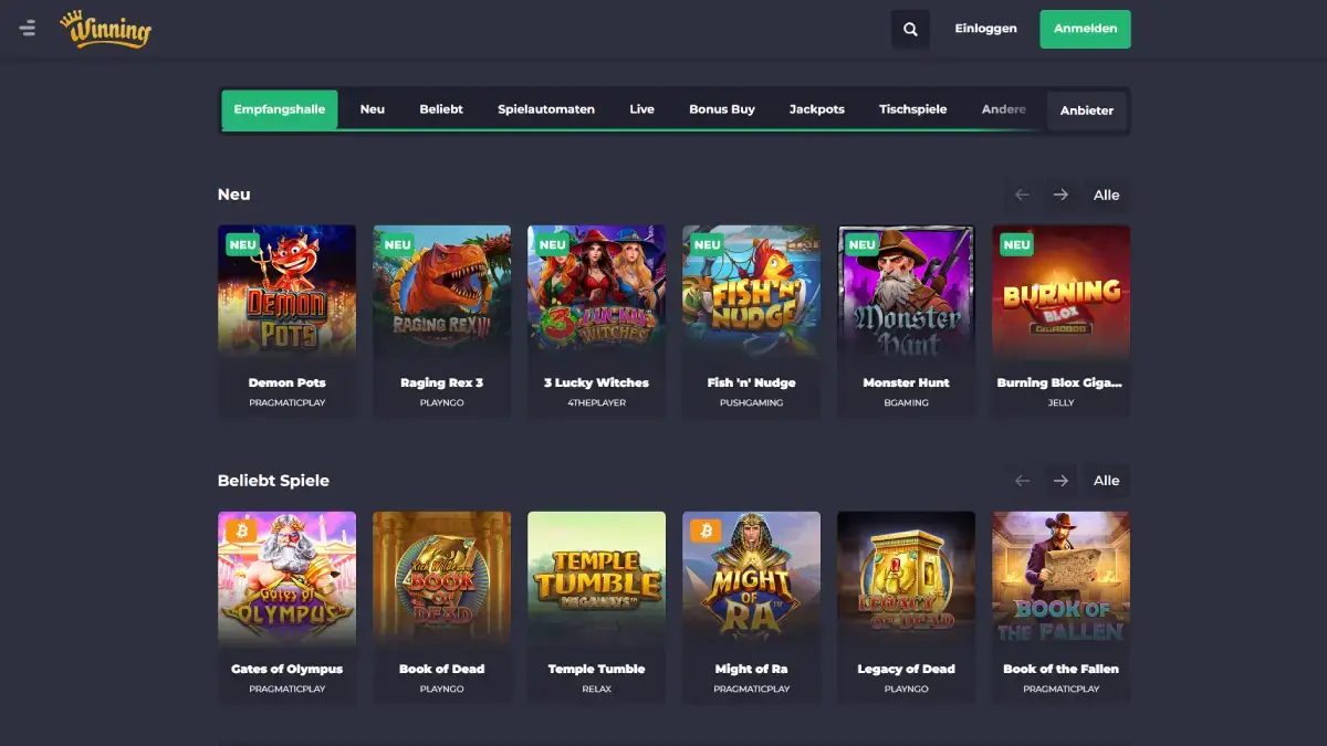 Winning Casino No Deposit Bonus