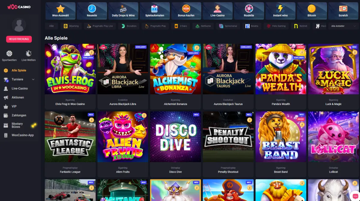 Woo Casino online