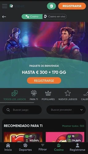 Casino móvil ivibet