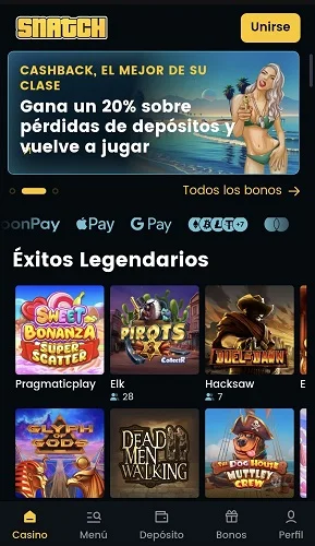 Casino móvil Snatch