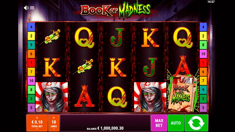 book of madess kolikkopeli