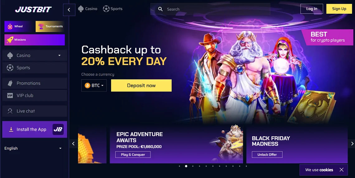 JustBit Casinon aulassa