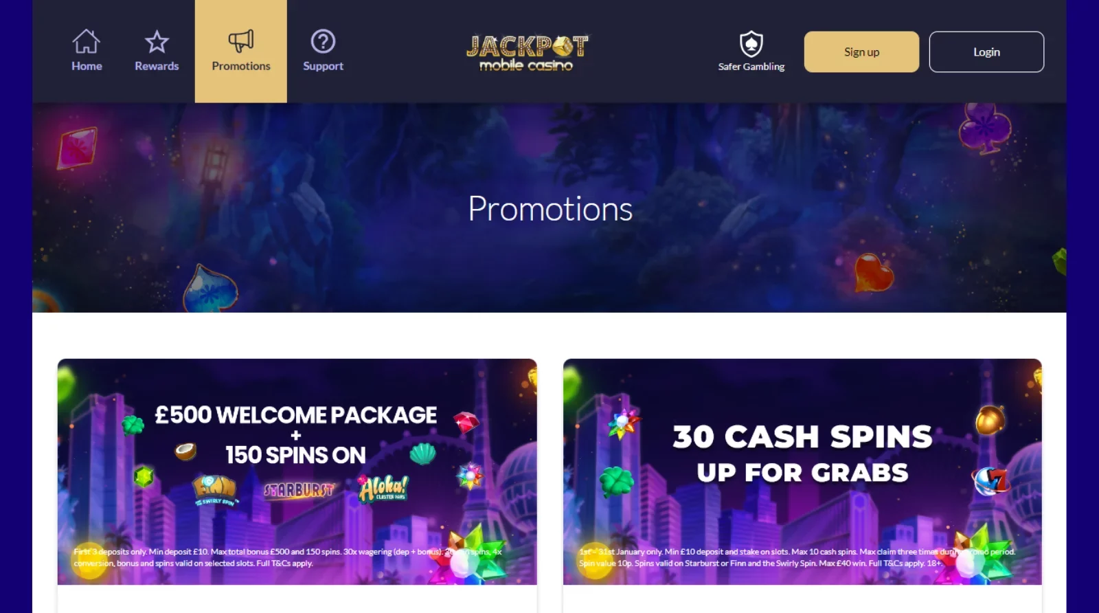 jackpot mobile casino review