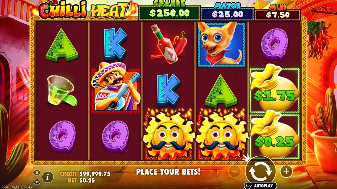 Free Spins on Chilli Heat