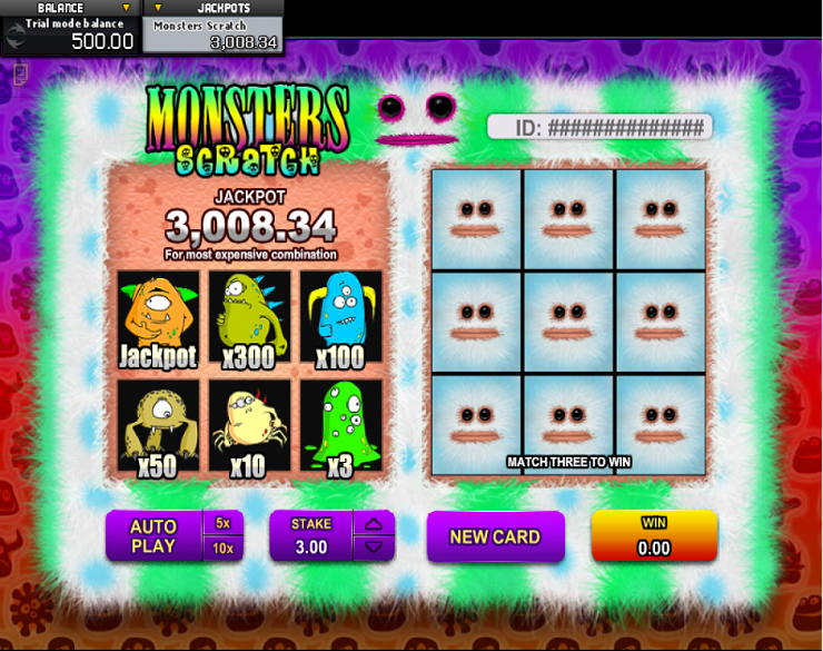 Monsters Scratch Slot Machine Review ⇒ Play Game Online Free