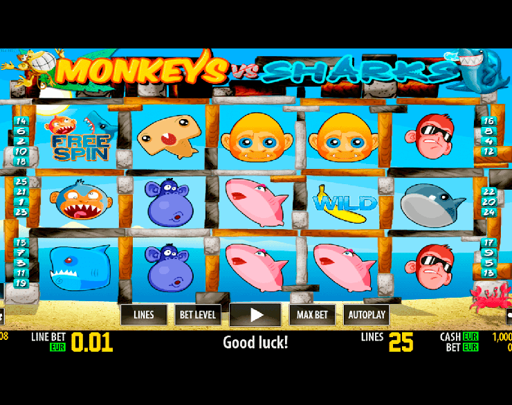Monkeys VS Sharks HD