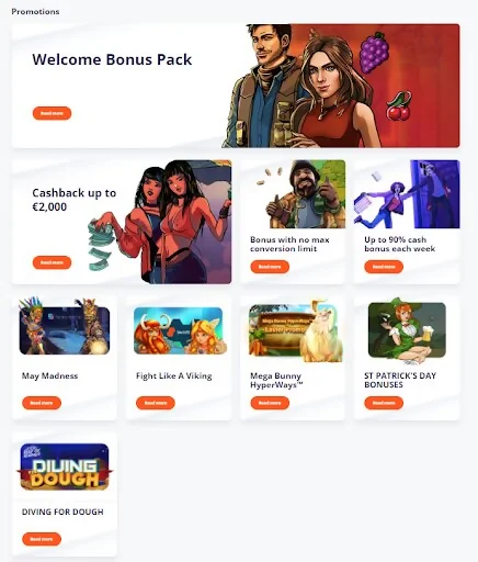 Vulkan Vegas Bonus Pack