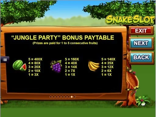 Snake Jungle Party Bonus