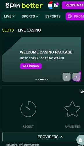 Spinbetter Casino Mobile