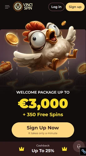 VinciSpin Casino Mobile